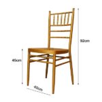 Tifani zlatna čelična stolica sa dimenzijama